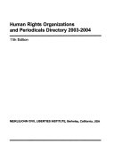Human rights organizations & periodicals directory.