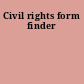 Civil rights form finder