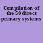 Compilation of the 50 direct primary systems