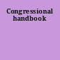 Congressional handbook