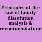 Principles of the law of family dissolution analysis & recommendations.