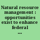 Natural resource management : opportunities exist to enhance federal participation in collaborative efforts to reduce conflicts and improve natural resource conditions : report to the Chairman, Subcommittee on Public Lands and Forests, Committee on Energy and Natural Resources, U.S. Senate.