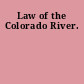Law of the Colorado River.