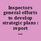 Inspectors general efforts to develop strategic plans : report to congressional requesters /