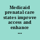 Medicaid prenatal care states improve access and enhance services, but face new challenges : briefing report to the Chairman, Committee on Labor and Human Resources, U.S. Senate /