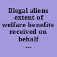 Illegal aliens extent of welfare benefits received on behalf of U.S. citizen children : report to congressional committees /