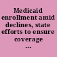 Medicaid enrollment amid declines, state efforts to ensure coverage after welfare reform vary : report to congressional requesters /