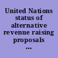 United Nations status of alternative revenue raising proposals : report to congressional requesters /