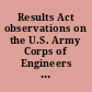 Results Act observations on the U.S. Army Corps of Engineers Civil Works program's draft strategic plan /