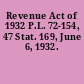 Revenue Act of 1932 P.L. 72-154, 47 Stat. 169, June 6, 1932.