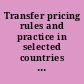 Transfer pricing rules and practice in selected countries (C-D) /