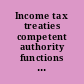 Income tax treaties competent authority functions and procedures of selected countries (H-K) /
