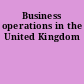 Business operations in the United Kingdom