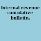 Internal revenue cumulative bulletin.