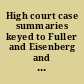 High court case summaries keyed to Fuller and Eisenberg and Gergen's casebook on contracts, 9th edition.