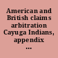 American and British claims arbitration Cayuga Indians, appendix to the answer of the United States.