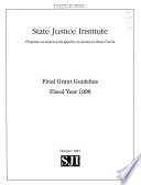 Final grant guideline : fiscal year ... /