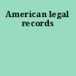 American legal records