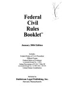 Federal civil rules booklet.