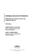 Federal Rules of Evidence with Advisory Committee notes and legislative history.