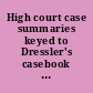 High court case summaries keyed to Dressler's casebook on criminal law, 6th edition.