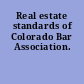 Real estate standards of Colorado Bar Association.