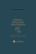 California public sector labor relations - index