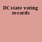 DC state voting records