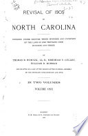 Revisal of 1905 of North Carolina : prepared under chapter three hundred and fourteen of the Laws of one thousand nine hundred and three /