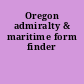 Oregon admiralty & maritime form finder