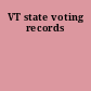 VT state voting records