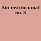 Ato institucional no. 3