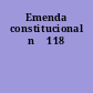 Emenda constitucional n⁰ 118