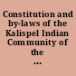 Constitution and by-laws of the Kalispel Indian Community of the Kalispel Reservation, Washington approved March 24, 1938.