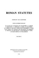 Roman statutes /
