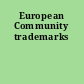 European Community trademarks