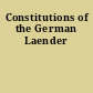Constitutions of the German Laender