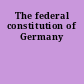 The federal constitution of Germany