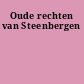 Oude rechten van Steenbergen