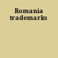 Romania trademarks