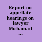 Report on appellate hearings on lawyer Muhamad Mugraby, 12th Appellate Panel of the Civil Court of Beirut, 15 October 2003