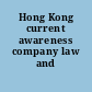Hong Kong current awareness company law and insolvency.