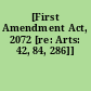 [First Amendment Act, 2072 [re: Arts: 42, 84, 286]]