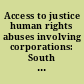 Access to justice human rights abuses involving corporations: South Africa /