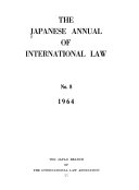 Japanese yearbook of international law.