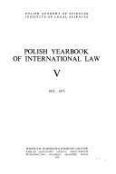 The Polish yearbook of international law.