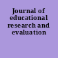 Journal of educational research and evaluation