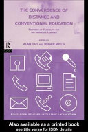 The convergence of distance and conventional education : patterns of flexibility for the individual learner /