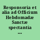 Responsoria et alia ad Officium Hebdomadæ Sanctæ spectantia : (Gesualdo 1611) /