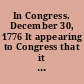 In Congress. December 30, 1776 It appearing to Congress that it will be extremely difficult, if not impracticable, to supply the army of the United States with bacon, salted beef and pork, soap, tallow and candles ... Resolved, that none of the said articles ... be exported from any of the United States after the fifth day of January next, until the first day of November next.